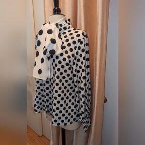 Black & White Polka Dot Blouse